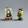 Kreative Katzenstatue japanische handgefertigte Handwerk moderne Kunstmodell süßes Mini -Spielzeug für Kinder Kawaii Miniaturpuppenhauszubehör Geschenk