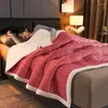 Couvertures couverture de luxe pour lit hivernal chaud moelleux super doux enleceau veaut enlacon