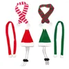 Vêtements de chien 4 ensembles chapeau et écharpe mini chapeau de Noël de Noël décor du hérisson hamster de Noël décore