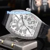 Inlagd Moissanite Luxury Unisex Wrist Watch Luxury Fashion Customizable Quartz Watch 3 Years Battery Reserve Quartz Watch