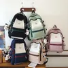 Bolsas escolares de moda feminina viagens femininas de alta capacidade de alta capacidade Lady Livro Trendy Book Women Student Laptop College Backpack Teen Canvas