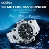 腕時計のアディクォーツメンデジタルウォッチミリタリースポーツスタイルウォッチファッション防水電子腕時計メンズ2024レロギオ