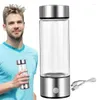 Su Şişeleri Spor Kupaları 420ml Taşınabilir Hidrojen Seyahat Kupası USB USB şarj edilebilir şişe Kadınlar için Bisikletle Bisikletle