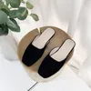 2024 Summer Suede Slippers Women Fashion Simple Comfortable Casual All Square Head Sandals