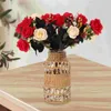 Vaser Saweed Rattan Glass Vase Retro Home Decor Vintage Floral Container Simple Table