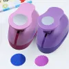 Punch 2pcs 2,5 cm Round Wave Circle Craft Punch Set Manuelle Scrapbooking School Paper Puncher Eva Hole Cutter Festivals Kartenherstellung