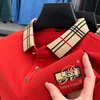 Dyxue di marca di fascia alta Cotton Autumn Lapel Polo Shirt Solid Color Business Casual Ploid Stampa da uomo Mens Top a maniche lunghe M-4xl 240318