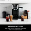 Cafeteiras Ninja CFP101 Máquina de café com gelo quente dupla fabricado com uma única porção compatível com K-Cup e 12 xícara de café Máquinas de café Black Y240403