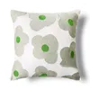 Cuscino 45x45 cm Green Cute Cover Flower Cover moderno semplice decorazione in giro per la vita Cuscino decorativo