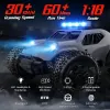 Radio RC -bil med LED -ljus 2WD Off Road Remote Control Climbing Vehicle Truck Outdoor Cars Buggy Toy Gifts for Children Children