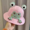 Berets Frog Fisherman Hat Baby Sun Boys Summer Summer Breathable Mesh Girls