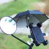 Şemsiye 4 PCS Motosiklet Şemsiye Bagaj Büyük Büyük Güçlendirilmiş Cep Telefonu Güneş Gölgesi Kapak Küçük