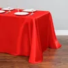 Table Cloth Solid Satin Tablecloth Party Wedding Banquet Birthday Restaurant Cover