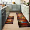 2pcs/Set Kitchen Carpet, красный деревянный коврик для борта, без скольжения по полу против плака