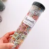 100 bit/set elastiska hårband flickor baby hår tillbehör barn hår ring huvud rep scrunchies huvudbonader exklusive flaskor