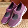 Casual Shoes Summer Elegant Women's Sneakers Breattable Cotton Loafers Tennis Kvinnlig mjuk mamma som arbetar utomhuslägenheter