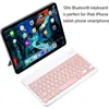 Keyboards 10 inch Bluetooth mouse and keyboard kit suitable for iPad phones tablets universal ultra-thin wireless pink green keyboard and mouse kitL2404