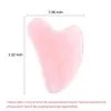 Massage Stones Rocks Natural Jade Gua Sha Board Original Rose Quartz Facial Massager Roller Stone Massage Gezicht Nek Skin Lifting Care Face Mask 240403