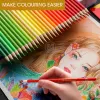 Карандаши акварельные карандаши детские цветные наборы поставляют профессиональное искусство масло для рисования для 72/48/36/24/12 Цветной деревянный карандаш