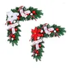 Kwiaty dekoracyjne Y1uU Christmas Door Decor Garlands Window wisiorek