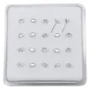 Sieraden 20 stcs/pack 925 Sterling Silver CZ Neusbeknipringen Piercing sieraden 22G Nariz Nostril Piercings voor vrouwen