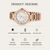 Montre-bracelets Quartz Watch for Women 2024 Fashion Elegant Imperproof Horloge en acier inoxydable STRAP FILLE GIFE NF5021