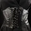 Belts European And American Retro Black Strapping Leather Waist Closure For Women's Decoration Versatile Fashionable Outerwear El