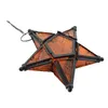 Candle Holders Holder Retro Star Glass Ornaments Coloured Lantern Stand For Decorative Wedding Decoration