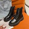 Boots 2024 Spring For Women Black Thick Sole Mesh Red Slim And Versatile British Style Flat Shoes Single Boot