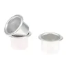 Candle Holders 10pcs Mini Round Silver DIY Holder Tray Container Accessory Aluminium Home Party Decorative Parts