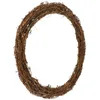 Decoratieve bloemen 30 cm Vine slingershangers voordeur gedroogde rattan ring bamboe kerstkrans