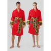 Mens Classic Cotton Bathrobe Men and Women Brand Sleepwear Kimono Warm Bad gewaden Huiskleding Unisex Bathroben 9 Size3