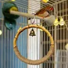 Other Bird Supplies Pet Parrot Ring Toy 1PCS Safe Durable Swing Cage Lightweight Wear Resistant Chewing With Bell