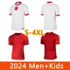 Polen voetbaltruien 2024 Home and Away Jersey Zielinski Kiwior Szymanski Bulka Lewandowski Zalewski Player Version Men Kids Kits