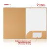 Dossier 20pcs Deux dossiers de poche, A4 Kraft Paper Pocket Pocket Fichier Fichier Fichier Document Document pour Utilisation des bureaux et de la classe