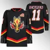 Custom 2023-24 Reverse Retro Hockey Jerseys Jonathan Huberdeau Nazem Kadri Jacob Markstrom Mikael Backlund Michael Stone Elias Lindholm Andrew Mangiapane