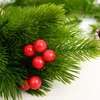 Fiori decorativi 10/30pcs natalizi di pino verde aghi di pino ramo di fiori artificiale pianta finta per casa ornamento per casa decorazione regalo fai -da -te decorazioni