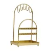 Smyckespåsar Display Stand Holder Home Rings Earring Storage Metal Tablett Rack Halsband Hanger