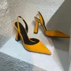 24 Summer designer Vestite scarpe per le donne con tacchi a spillo sandals sandals molo fiocchi di rhinestone abbellito slingback da 10 cm a tacco alto tacco fabbrica di sandalo