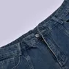 Męskie dżinsy workowate dla mężczyzn szerokie nogi koreańskie moda proste dżinsowe spodnie Hip Hop Streetwear Autumn zima luźne spodnie y2k