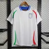 كرة القدم إيطاليا قمصان 125 لاعب المعجبين ، Totti Chiesa Buffon de Rossi R.Baggio Italia Football Shirt 23/24 Retro Retro Maglie Da Calcio Long