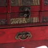 Biżuteria torebki ręcznie robione drewniane vintage pudełko dekoracyjny domek Naszyjnik