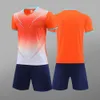 Soccer Men's Tracksuit 7708 Football Suit Set Summer Student Training Uniform Competition Team Sports Jersey