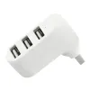 Porty USB Mini 2.0 Hub MTI 3-USB Porty trwałe obrotowe ekspander z małym i kompaktowym rozmiarem MTifunction Dostawa Komputery OT3D8