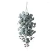 Decorative Flowers Simulated Eucalyptus Wall Mounted Rattan Countryside Indoor Artificial Flower Decoration