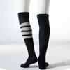 Женские носки, разноцветные спортивные леггинсы до колена JK для бега для студентов, длинные чулки в полоску, женские чулочно-носочные изделия