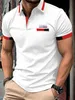 Mäns t-shirts herr lapel knapp polo skjorta sommar solid kort ärm topp t-shirt mode affärsmän kläder andas andas högkvalitativa shi 2443