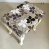 Chair Covers Spandex Elastic Printing Stool Slipcover Modern Rectangular Removable Anti-dirty Kitchen Case Stretch Cover