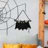 Tapestries Home Decoratie Halloween Bat Handweven zwart ornament hanger muur hangen