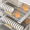 Kitchen Storage MEIDJIA Large-sized Pull-out Dish Rack Drawer Drying Sliding Bowl Sink Cabinet Organizer Accessories